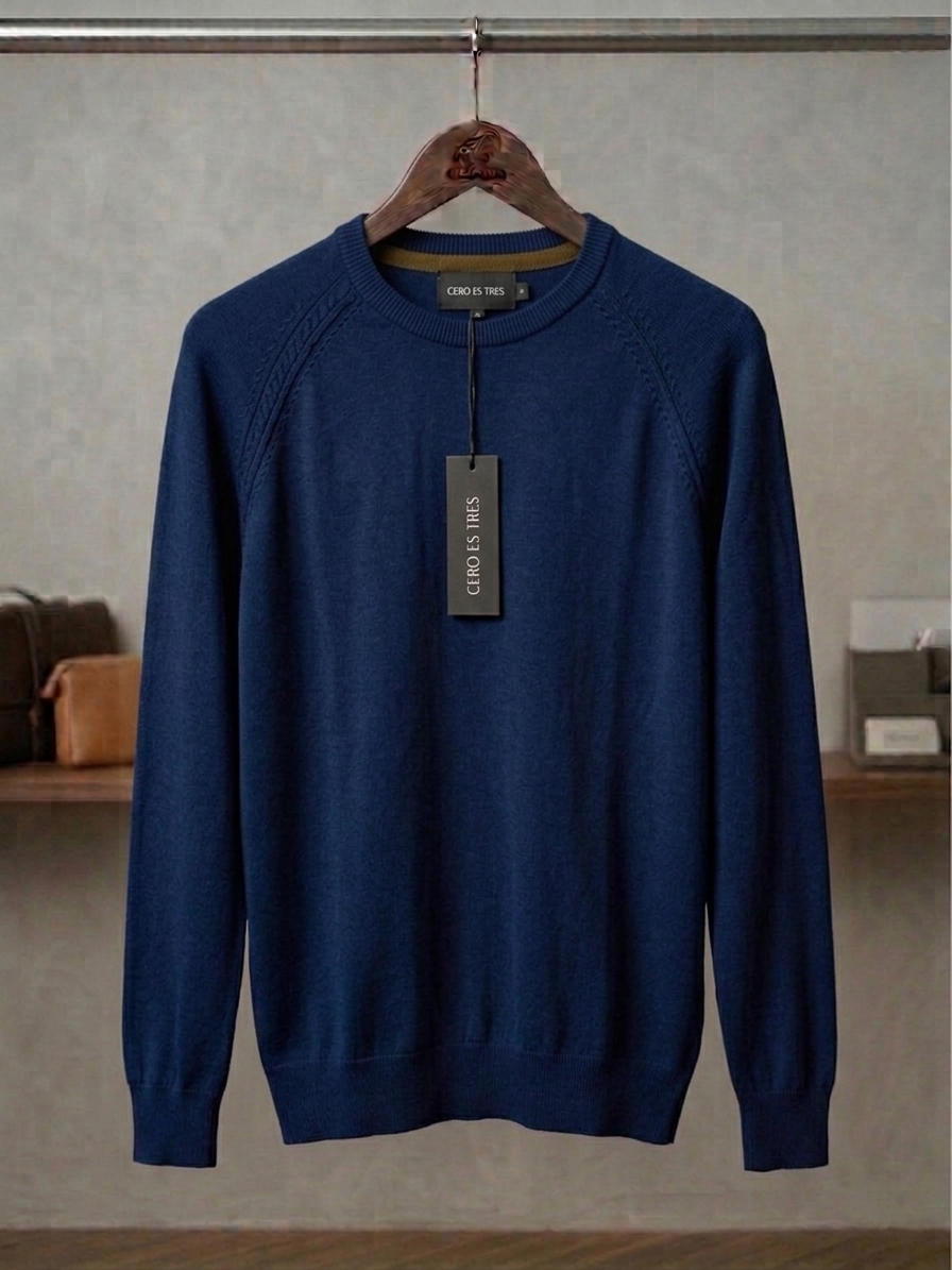 5244AM - SWEATER BRITISH AZUL MARINO